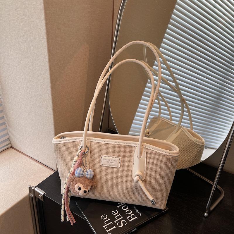 Spring and Summer New Leisure Niche Shoulder Bag Large-capacity Bag Female Tote Bag College Student Class Commuter Bag