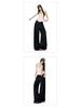 Spring 2026 Women's American Fashion Wide-Leg Jeans - Mid-Waist, Drapey, Slimming, Comfortable, Trendy, Floor-Length.