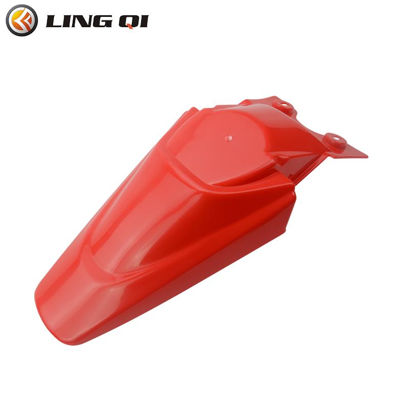LINGQI Modified Plastic Rear Fender Fit To KLX 110 KX65 Pit Dirt Bike Mudguards Tail Fender Protector Guards for KLX110