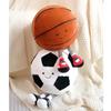 Cute Cartoon Animal Plush Toy Football And Basketball Baby Doll Soft And Cuddly Stuffed Toy For Babies