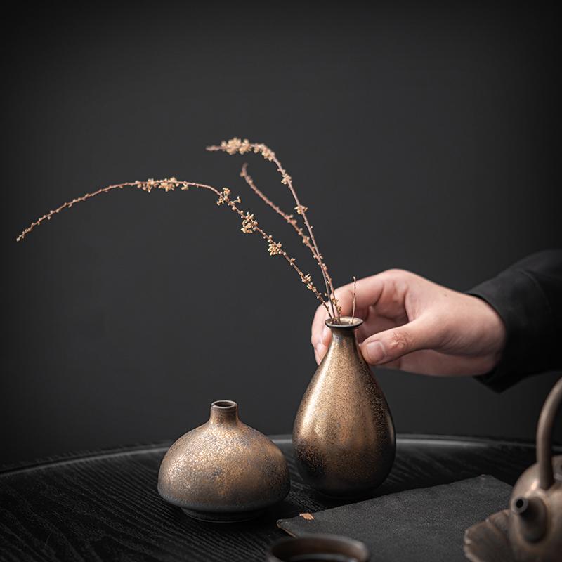 Ceramic Vase Flower  Decorative Vase Retro Style for Flowers Grass Indoor Living Room Dining Table Office Home Decor