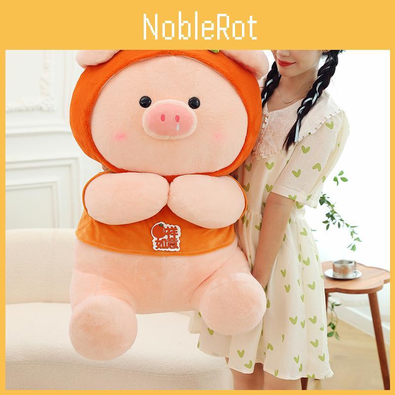 Pig Good Persimmon Cartoon Realistic Plush Toy Animal Doll Soothing Gift Sleep