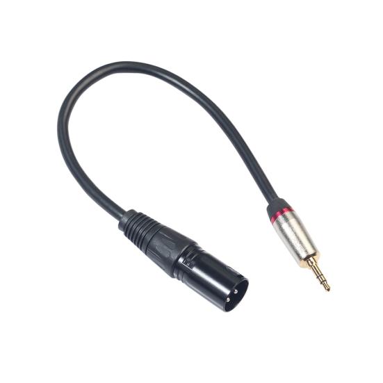 

30cm 3.5mm Male Pin XLR Male to 3 Stereo Audio Adapter Cable Converter