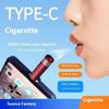 1Pcs Multifunctional Mini Rechargeable Lighter Portable Wireless Ignition Smart Type-C Charging Compact Metal Design Lighter