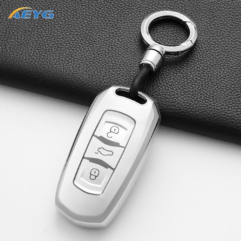 Car Smart Key Cover Case Shell Fob For Geely Atlas Boyue Nl3 Ex7 Suv Gt Gc9 Emgrand X7 Borui Auto Holder Accessories