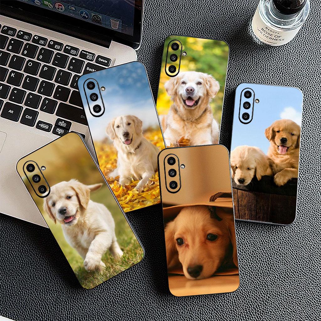 Golden Retriever Dog Phone Cover Soft Case for Samsung Galaxy S25 S24 S23 FE Ultra Plus S7 Edge S25+ S23+ A56 5G Casing