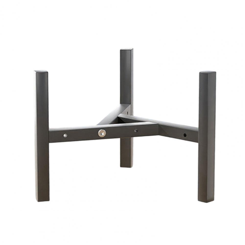 Подставка для цветочного горшка Подставка для растений Уличная регулируемая металлическая подставка для растений с нескользящими ножками Прочная треугольная подставка для цветочного горшка XXL чёрный