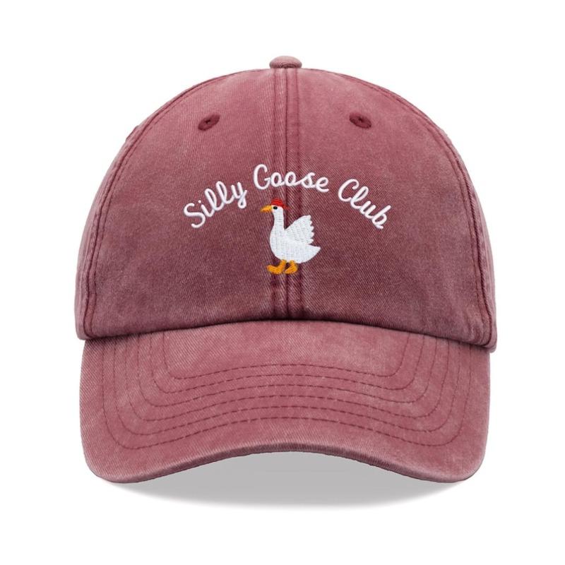 1pc Men' and Women' Vintage Soft-Top Baseball Cap with Chicken Print Adjustable Snap Washable Hat Suitable for Outdoor,Casual