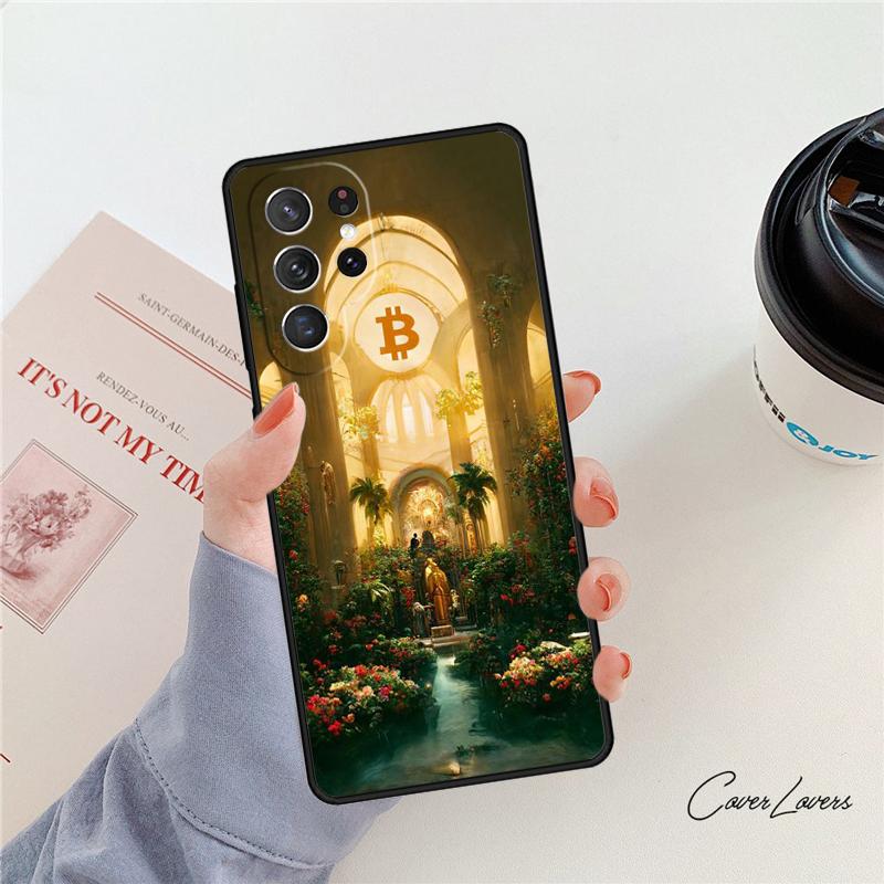 Bitcoin phone case For Samsung Galaxy S24 S25 S23 S22 Ultra Note 10 20 Plus S20 S21 FE Cover