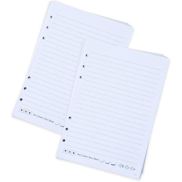 A5 dot Refill Paper Compatible with Ophaya Smart Pen, Total 120Sheets/240Pages, 6-Hole Punched, 100gsm, 5.5× 8 Inches (pages121-360)
