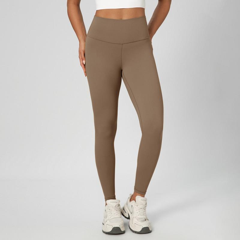 Womens High Waist Tummy Control Yoga Leggings Double-sided Brushed Fitness Pants Running Gym M193