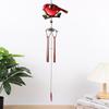 Bird Garden Wind Chime With Handcrafted Metal And Glass For Garden Patio Decor