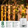 Minetom Christmas Pine Lighted Garland Decor, 9.8 Ft 60 LED with 8 Modes