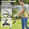 Cordless Tiller, 18V, 355 W, 2 x 4.0 Ah Batteries, 20 cm, Grey