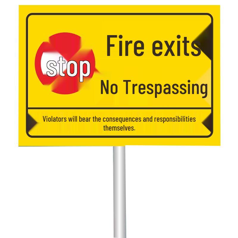 Vertical Aluminum Fire Lane No Parking Sign