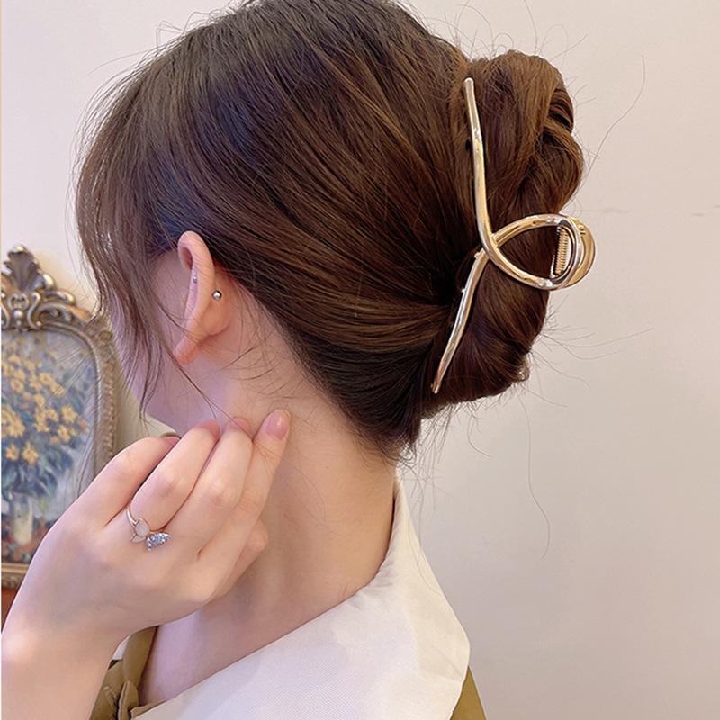 Korea Fashion New Hair Claw Clips Solid Transparent Geometry Resin Shark Clip Hairpin Hair Accessories For Women Headwear