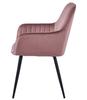 SOLDEN Chair - Pink Velvet / Black Legs X 1