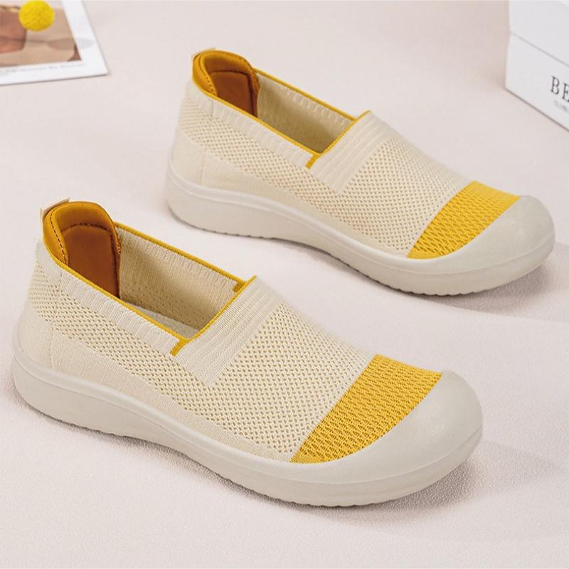 Fashion Ladies Shoes 2025 Brand Slip-on Women's Vulcanize Shoes Fashion Color Matching Mesh Light Best Seller Comfortable Casual Shoes
