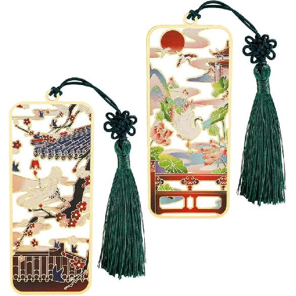 Chinese Style Bookmark for Book Lovers -Brass Metal Material Retro Style Hollowing Rrocess A Gift for Readers (cat)