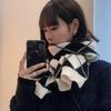 Argyle Knit Winter Scarf Check