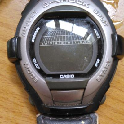 Used Vintage Item CASIO G-SHOCK G-COOL Digital Watch Black Battery Dead