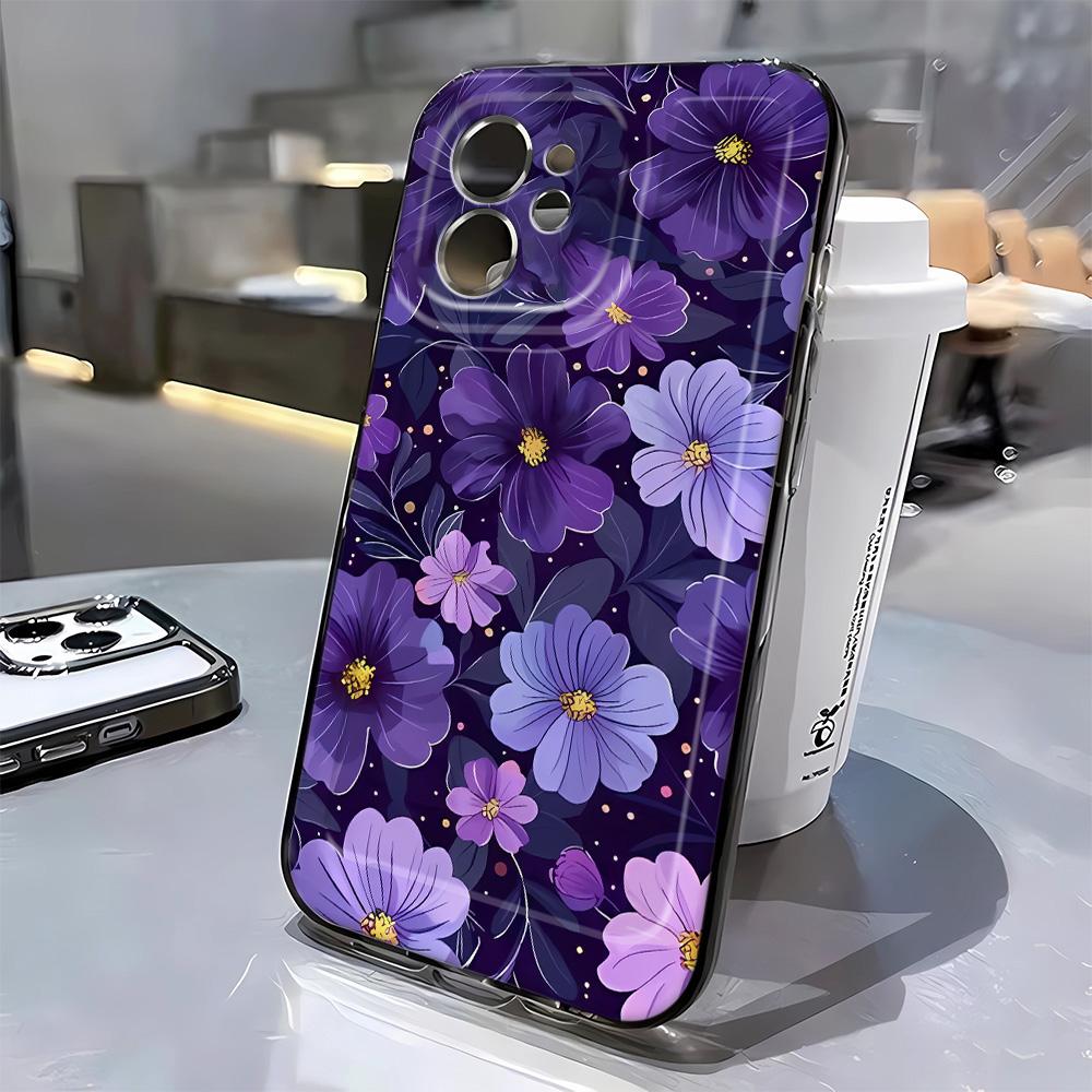 Vintage Flowers Clear Case for IPhone 16 15 14 13 12 11 Pro Max X XS Max XR 7 8 Plus Case 16E