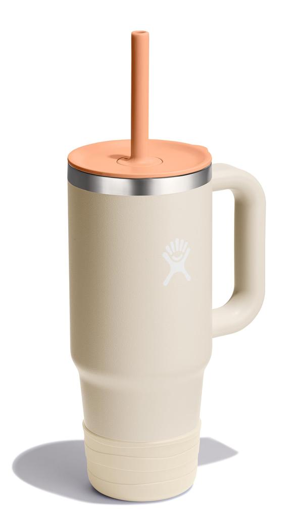 Stainless Steel Kids Tumbler with Straw, 24oz (709ml) Coconut Design, Insulated Water Bottle (Official Japanese Product)