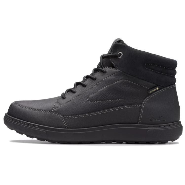Clarks Leather Slip-Resistant Fashion Ankle Boots Men Boots Black 26180204