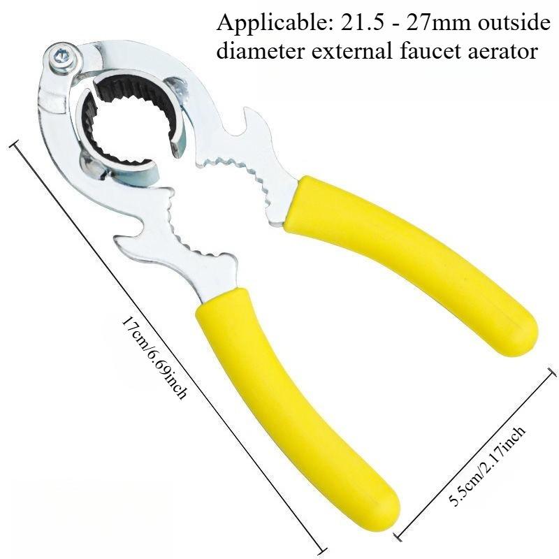 

1PC faucet aerator wrench outlet loosener circular pipe pliers universal removal tool multi-function clip