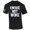 Awake Not Woke Konservatives Republikanisches Patriotisches Herren Kurzarm T-Shirt Grafik T-Shirt