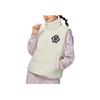 Li Ning Sports Trend Series Changle Weiyang Logo Embroidered Solid Color Knitted Down Vest Women Vests White AYMS088-4