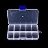 10 Compartments Transparent Visible Plastic Fishing Lure Box Fishing Tackle Box