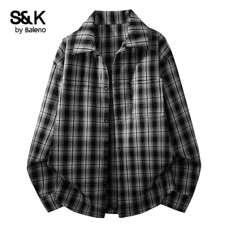Baleno S&K Men s American Retro Plaid Shirt 2XL