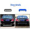 Manshi Chrome Add-On for Mercedes S600L, S350, S400, S500 Rear Bumper Strip