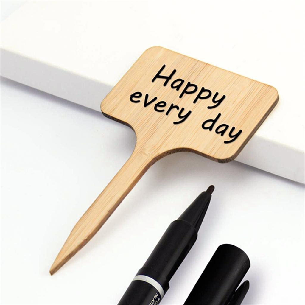 10PCS Wooden Plant Tags for Succulents 10x6cm Creative Garden Markers Flower Pot Labels Accessories