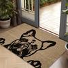 Modern French Bulldog Outdoor Doormat Entrance To A Boutique Coffee Shop Design Studio Foyer Apartment Entrance