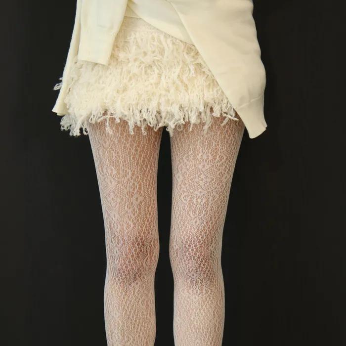 Romantic Antique Lace Stockings (Ivory)