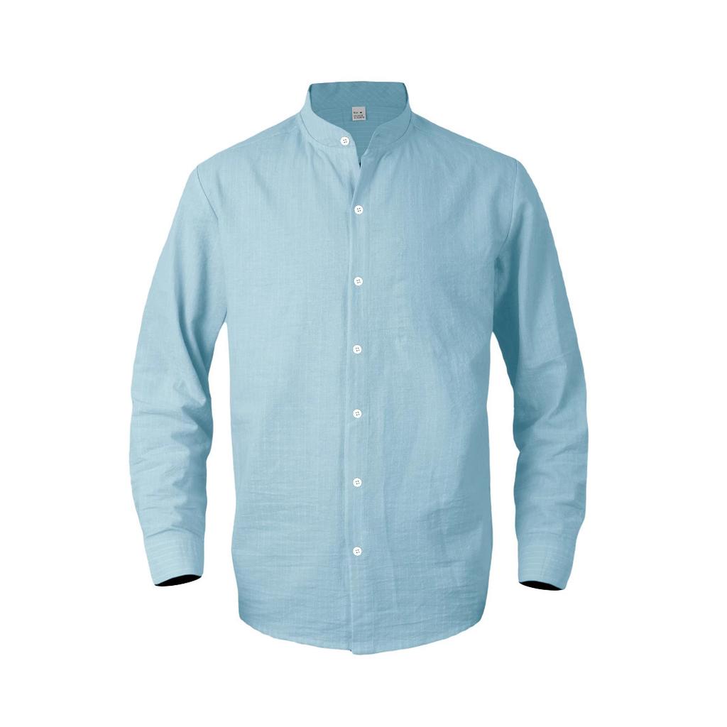 Men's Striped Long-Sleeved Shirt Spring/Autumn Season Premium-Quality Casual Business Linen Shirt
