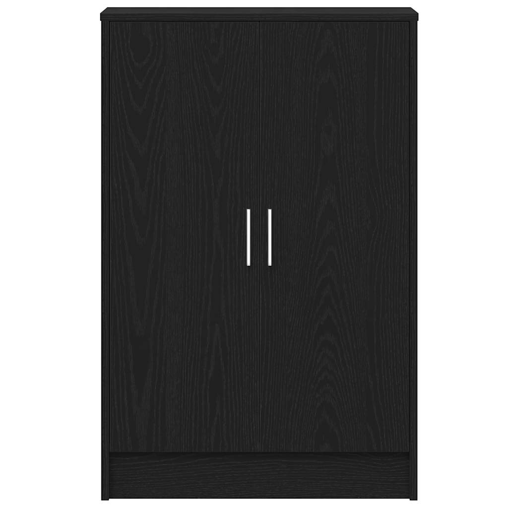 Shoe Cabinet Black Oak Effect 60 X 35 X 92 Cm Particleboard
