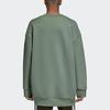 Adidas Originals Trefoil Oversized Casual Crew Neck Sweatshirt Men Tops Green DH5770