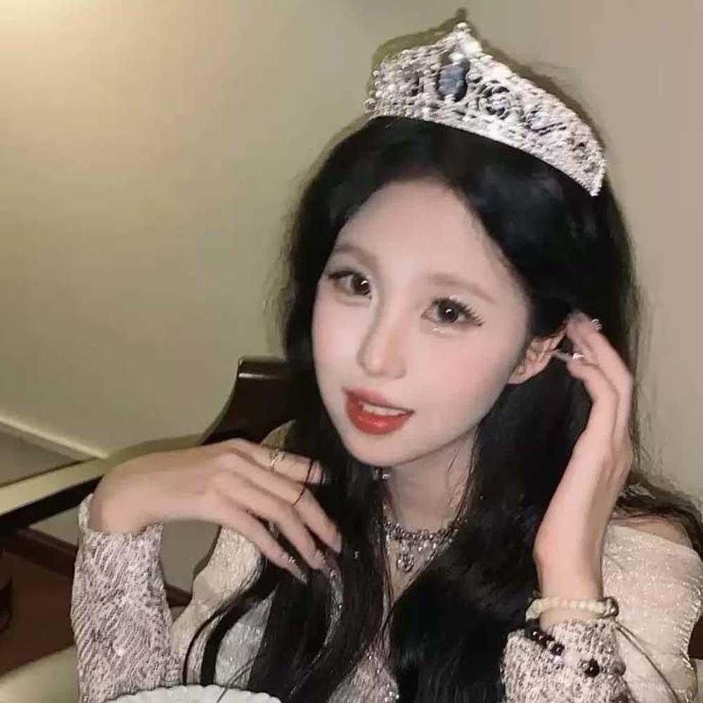 Vintage Crown Hair Accessory Elegant Princess Rhinestone Tiara  Clothing Accessories