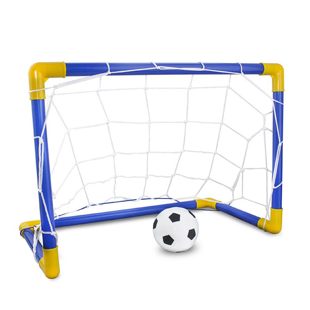 Indoor Outdoor Mini Folding Soccer Goal Net Plastic Football Post Frame Set Inflatable Kids Sport Toys For Indoor Outdoor Team Games