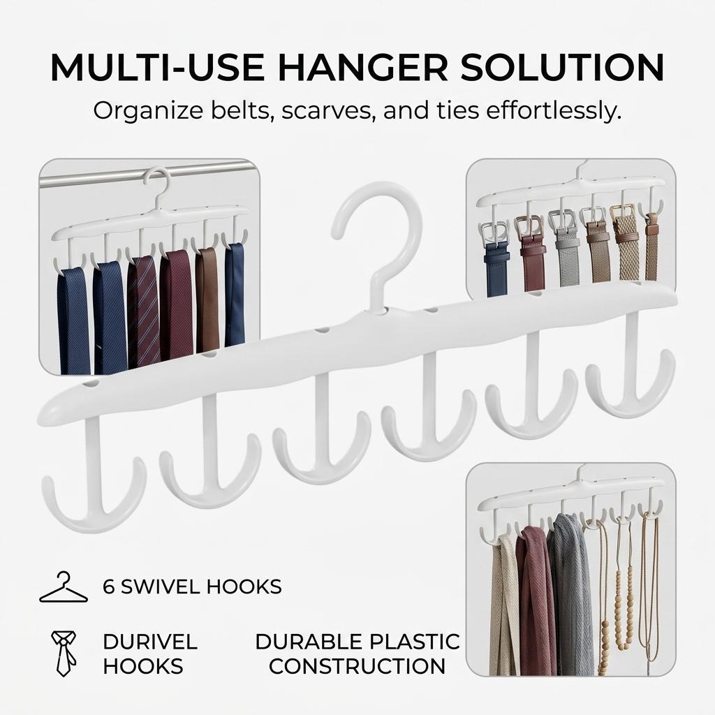 Multi-Function Hanger For Underwear And Straps With Non-Slip Hooks For Home And Dorm Use