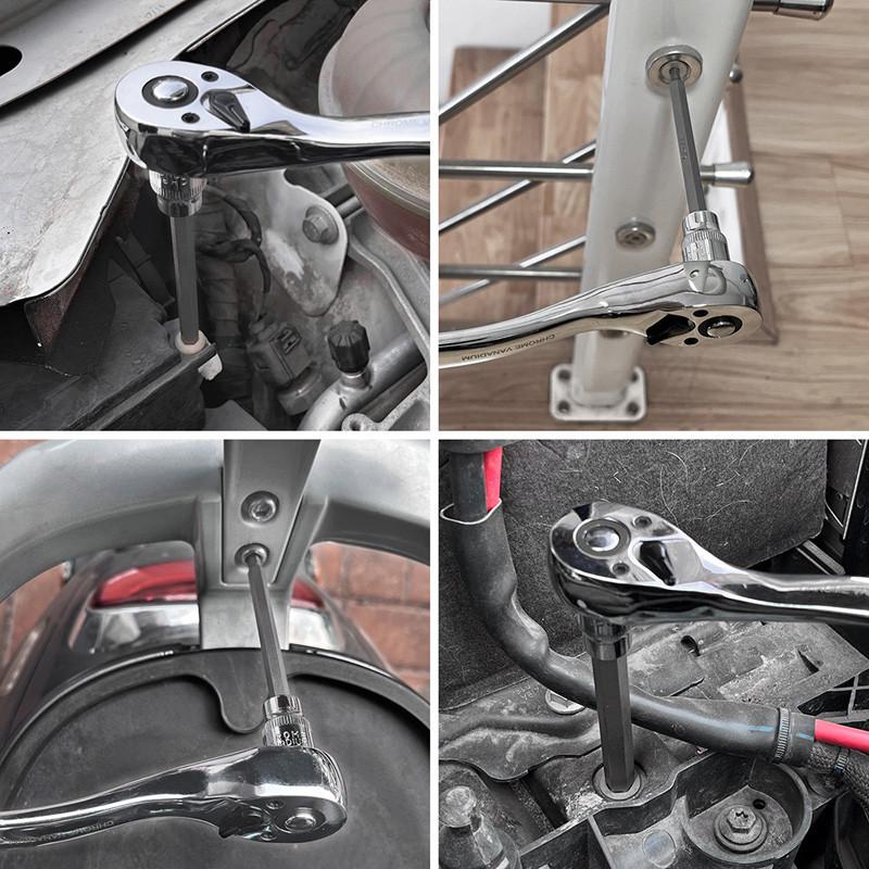 Набор из 7 удлиненных шестигранных головок с битами H3 — фото 6