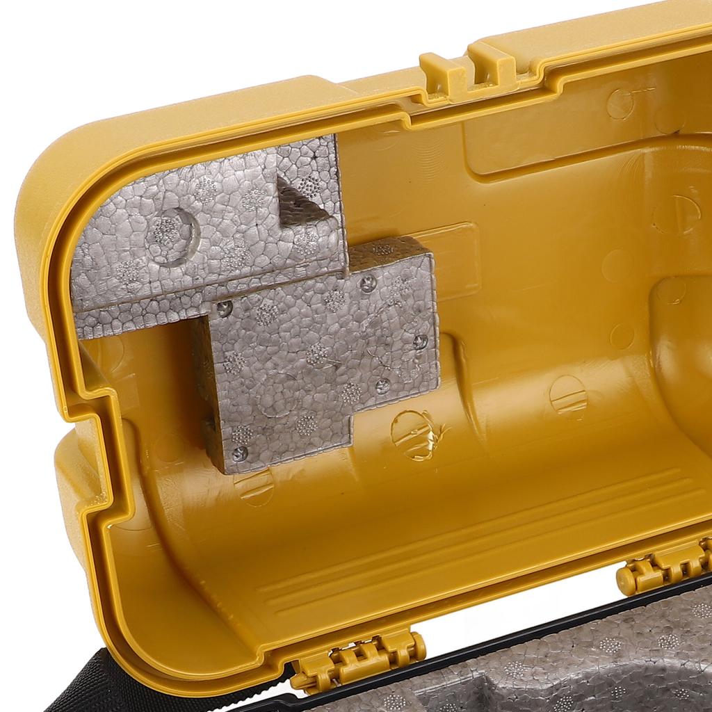 Surveying Level Case Leveling Instrument Case Single Lock Plastic Total Station Level Storage Box for Surveying Equipment Yellow