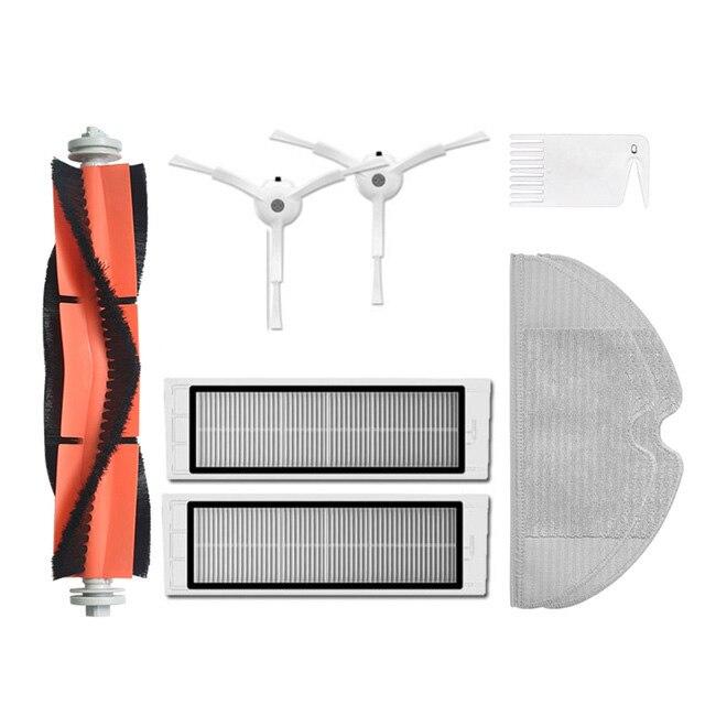 New Main Brush Washable Hepa Filter Side Brush Kit for Xiaomi Mi Vacuum 1st 1S Robot Roborock S50 S51 S55 S6 T60 T61 T65 Parts