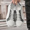 2025 British Style Black White Genuine Leather Oxford Shoes Casual Lace-up Flat Sneakers Luxury Design Shoes for Men Size: 37-45
