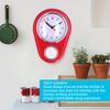 9 Inch Quartz Clock Simple   Time Clear Display Multifunction Kitchen Timer Wall Clock Silent for Kitchen