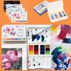 Peinture Aquarelle Solide Qualité Artiste Nuits Blanches Russes Set Complet 12 Couleurs Boîte d'Aquarelle Portative pour Croquis Matériel d'Art