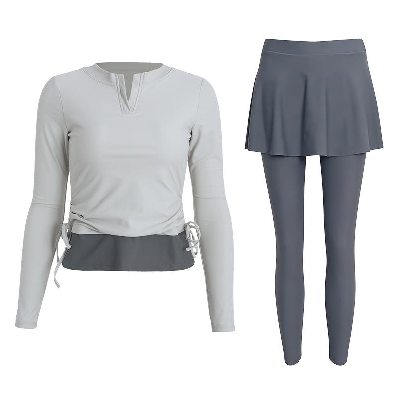 2026 Women's Slimming Wetsuit: Conservative Sun-Protective Swimwear with Long Sleeves and Pants for Surfing & Hot Springs